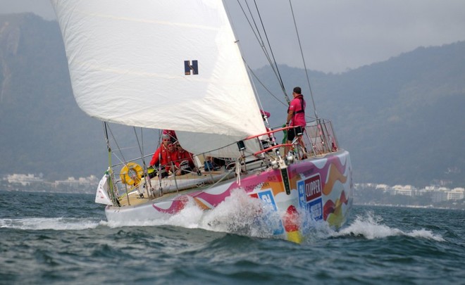 Derry-Londonderry at the start of Race 3 of the Clipper 11-12 Round the World Yacht Race  © Daniel Zeppe/onEdition